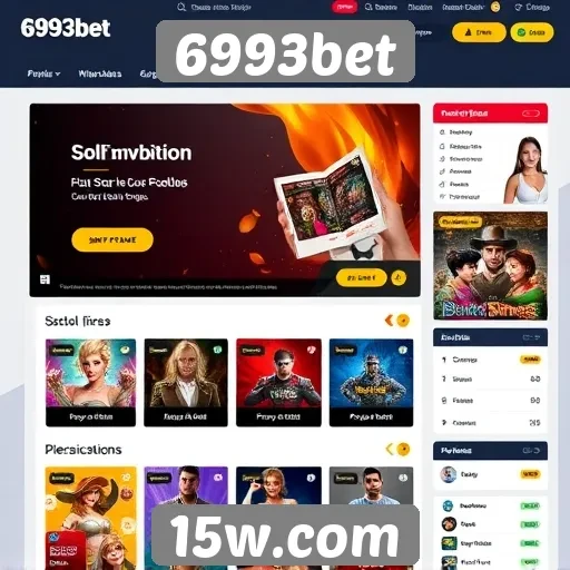 Interface do usuário do site 6993bet é intuitiva